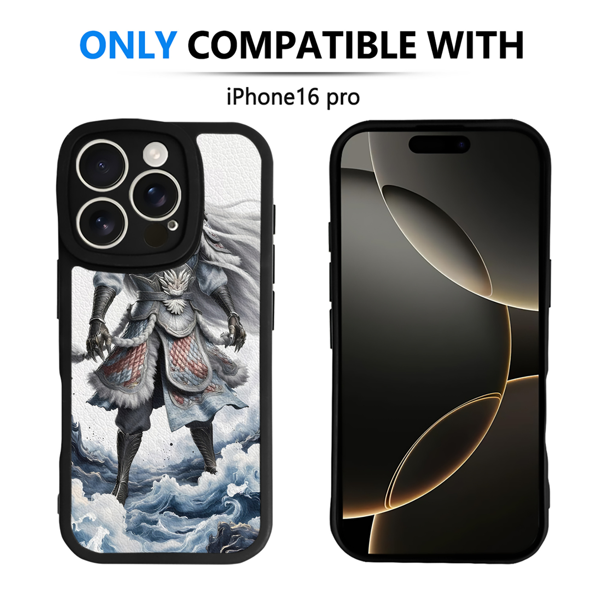 （画像用） Ne Zha 2 ナタ 魔童の大暴れ 【iPhone 16シリーズ対応】シリコンスマホケース（レザー調） 材質：シリコン